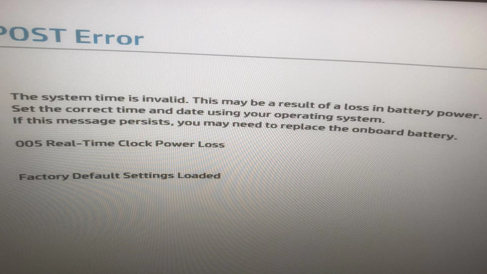 惠普800g5TWR 开机显示POST ERROR - 惠普支持社区 - 1270685