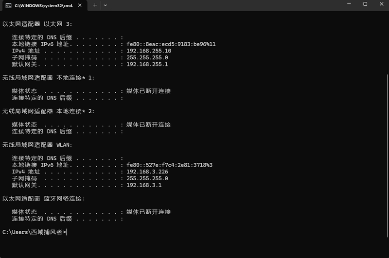 2、ping信息