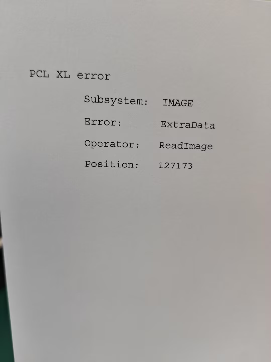 HP Color LaserJet Pro MFP 3303fdw打印错误页 - 惠普支持社区 - 1369487