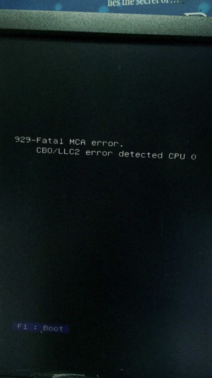 929 fatal mca error - 惠普支持社区 - 917091