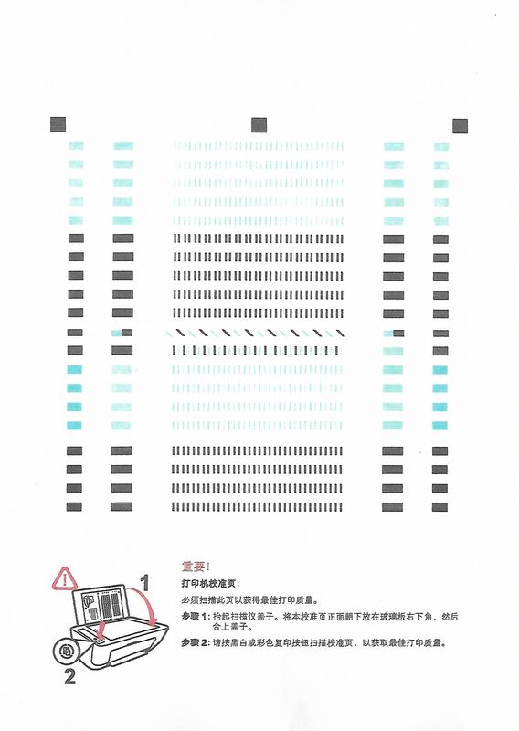 复印页红色和黑色明显套不上