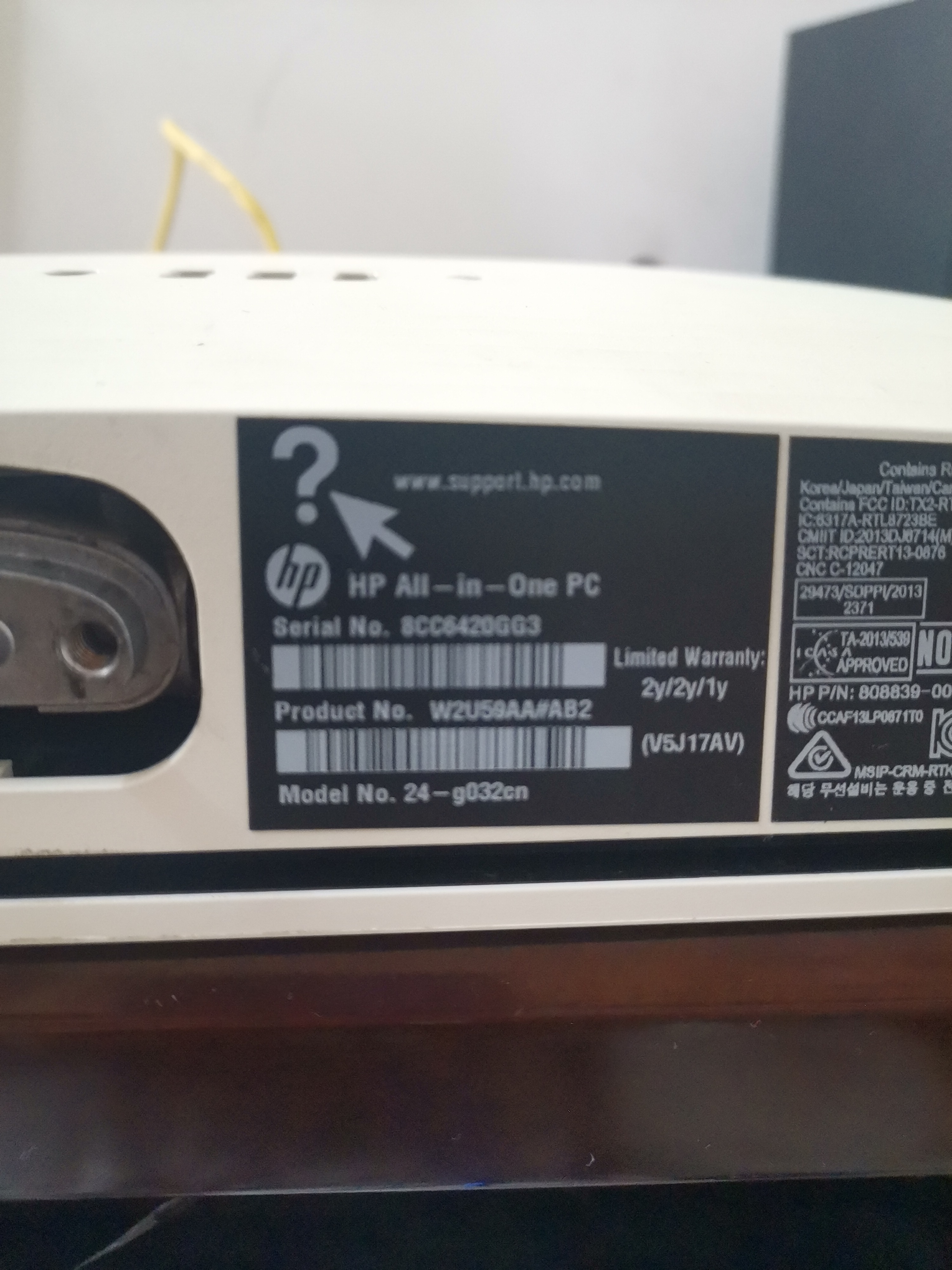 求HP AllinOne PC的拆机图解 规定型号是：TPCQ03224 惠普支持社区 1138792