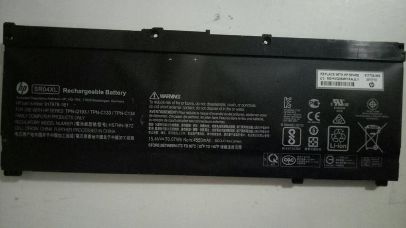 hp pavilion power laptop 15-cb0xx 電池更換- 惠普支持社区