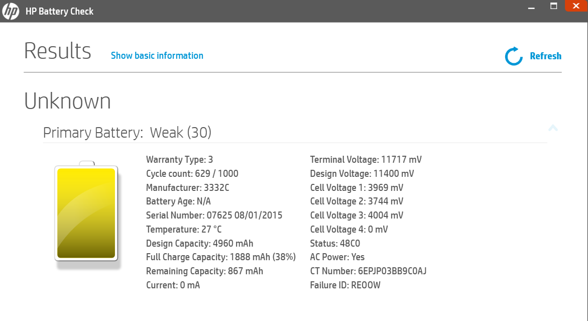 已解决: Hp spectre x360 13-4103dx 仅支持插上电源使用，无法给电池